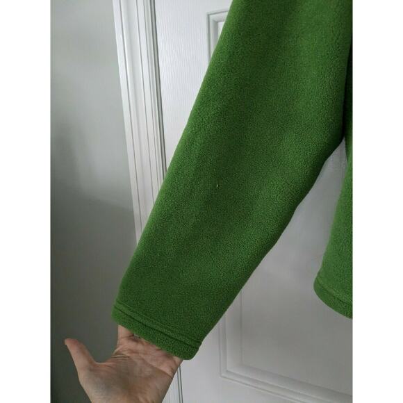 L.L. Bean Green Zippered Fleece Jacket Size XL - Picture 3 of 9